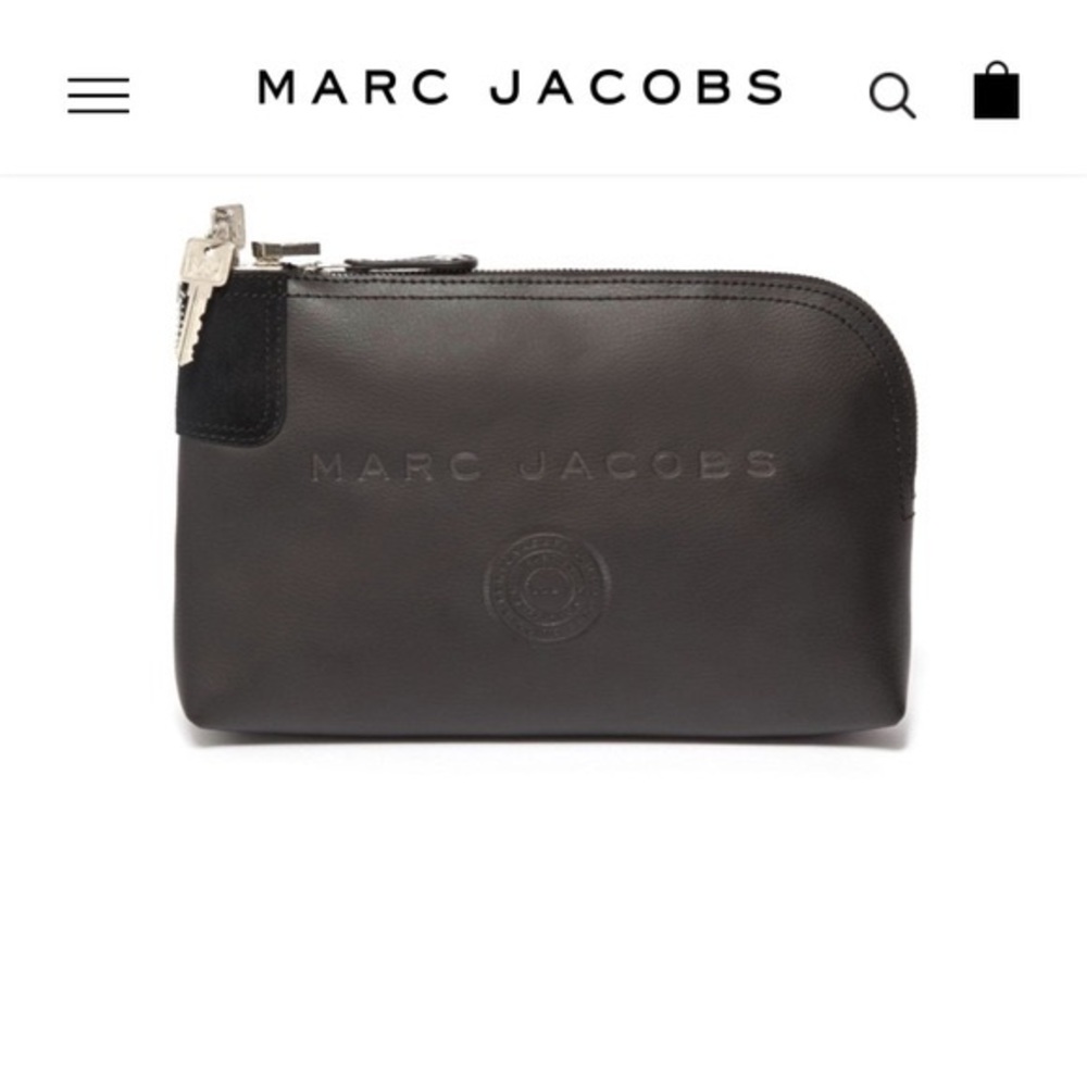 Marc Jacobs Black Bank Bag Clutch